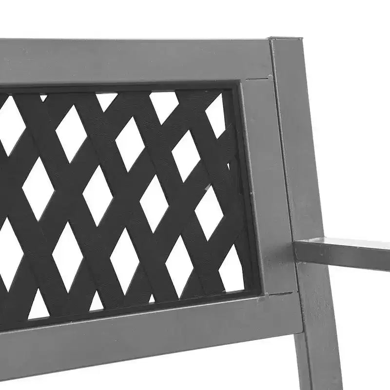 Banc de jardin en acier – Assise d'extérieur robuste pour votre jardin et votre terrasse