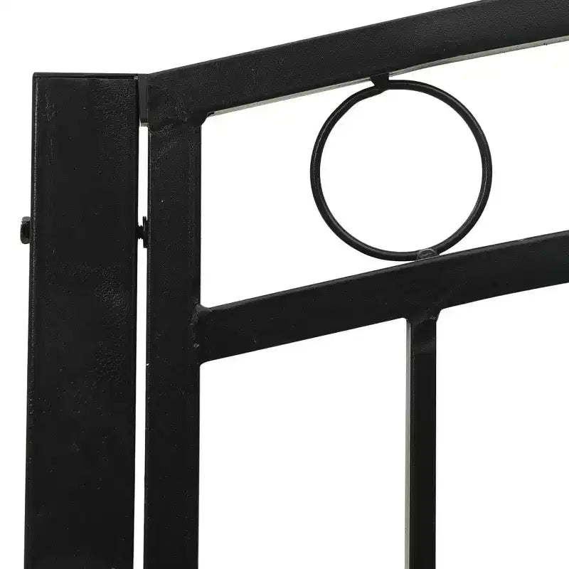 vidaXL Banc de jardin Acier poudré Taille moyenne Durable