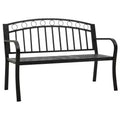 vidaXL Garden Bench Powder-coated steel Medium Durable