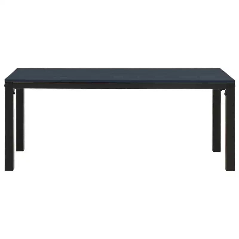 vidaXL Banc de jardin banc de parc avec cadre en acier Acier et WPC