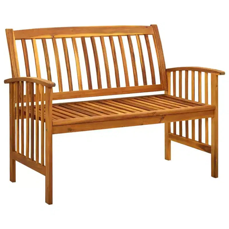 vidaXL Banc de jardin d'extérieur avec coussin en bois d'acacia massif