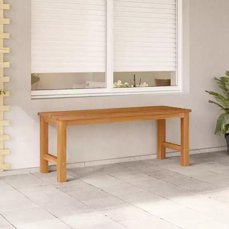Banc de jardin vidaXL, intérieur/extérieur pour entrée, jardin, bois de teck massif