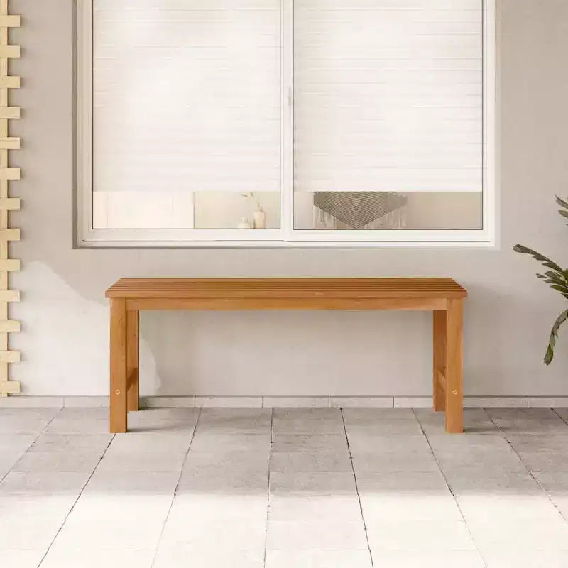 Banc de jardin vidaXL, intérieur/extérieur pour entrée, jardin, bois de teck massif