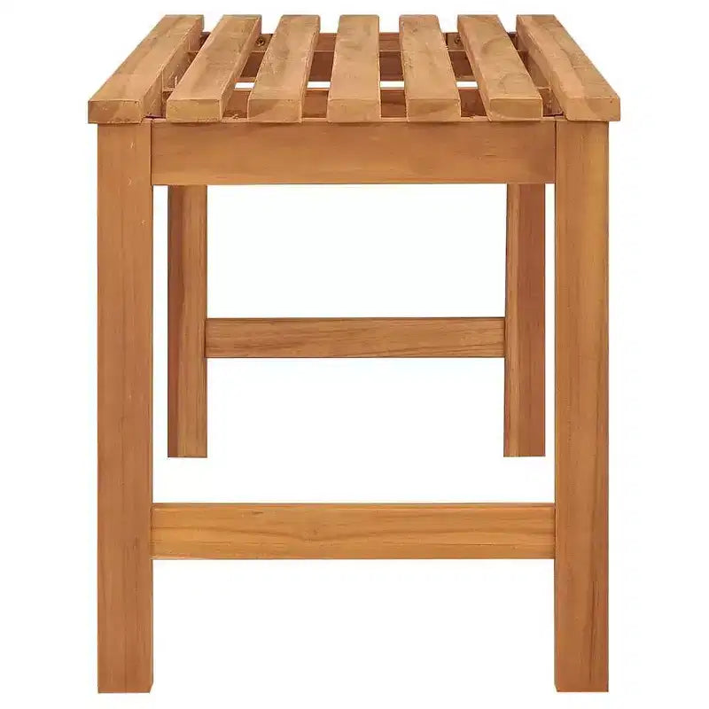 Banc de jardin vidaXL, intérieur/extérieur pour entrée, jardin, bois de teck massif