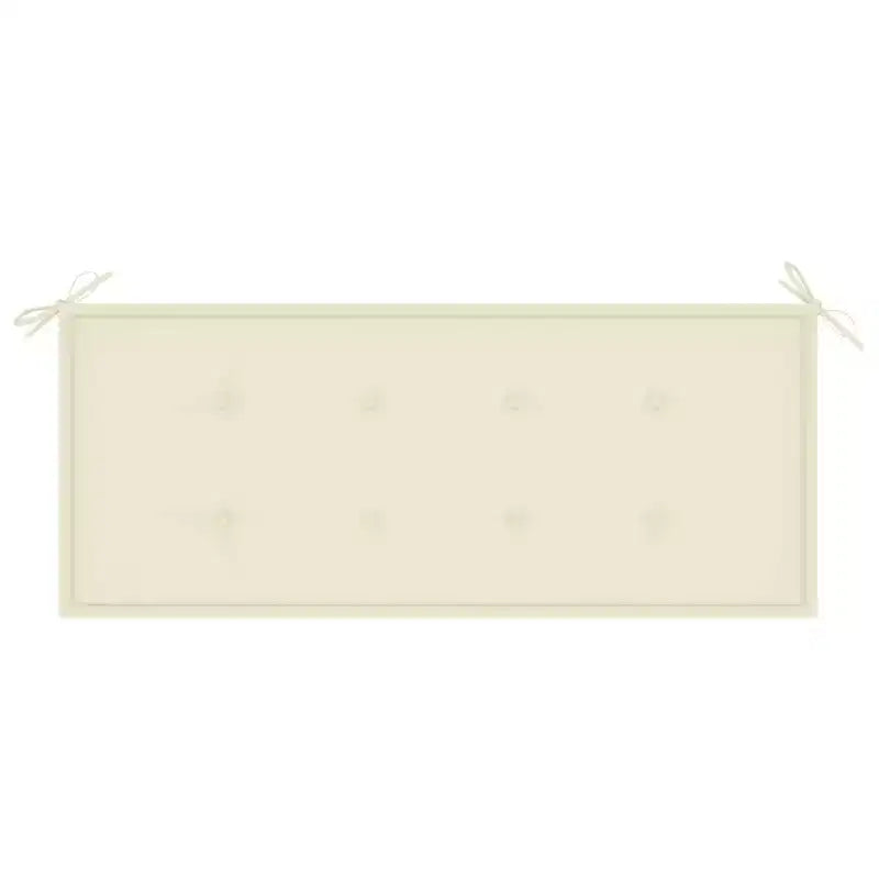 vidaXL Banc de jardin Batavia avec coussin, causeuse de terrasse en teck massif