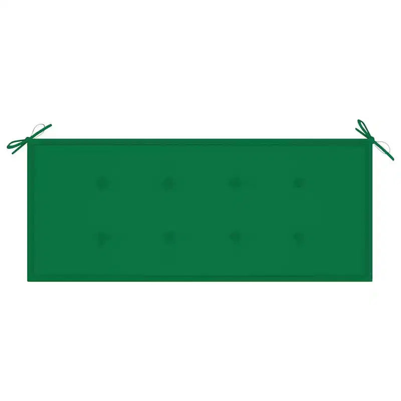 vidaXL Banc de jardin Batavia avec coussin, causeuse de terrasse en teck massif