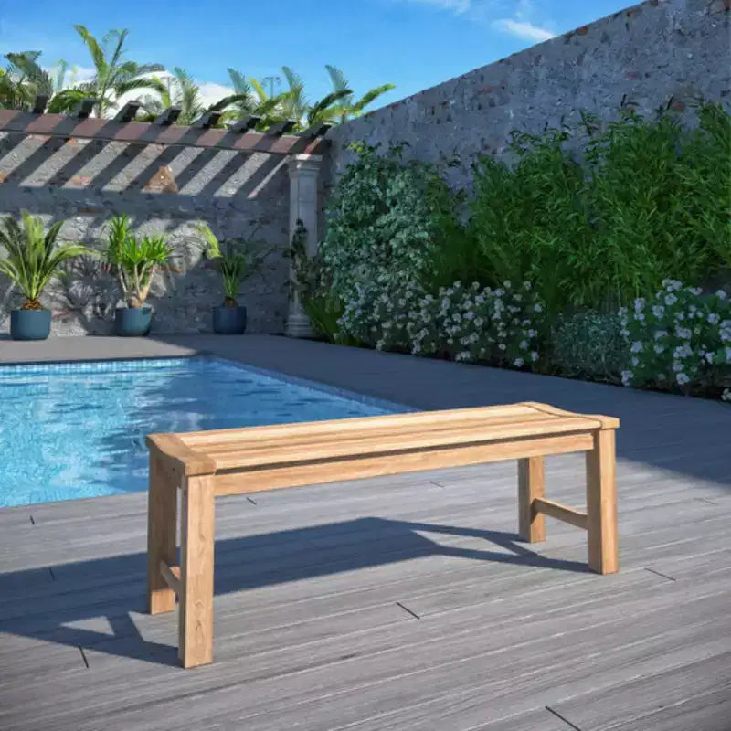 Banc de patio en teck Amazonia 100 % FSC