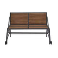 Llano Convertible Outdoor Table & Bench - Black/Walnut - iNSPIREQ