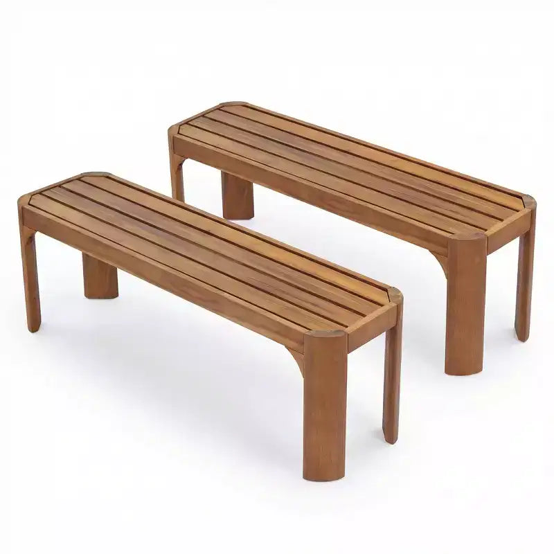 Banc de patio Christopher Knight Home Pierre moderne en bois d'acacia avec design à lattes