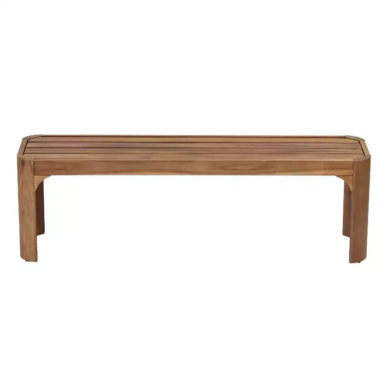Banc de patio Christopher Knight Home Pierre moderne en bois d'acacia avec design à lattes