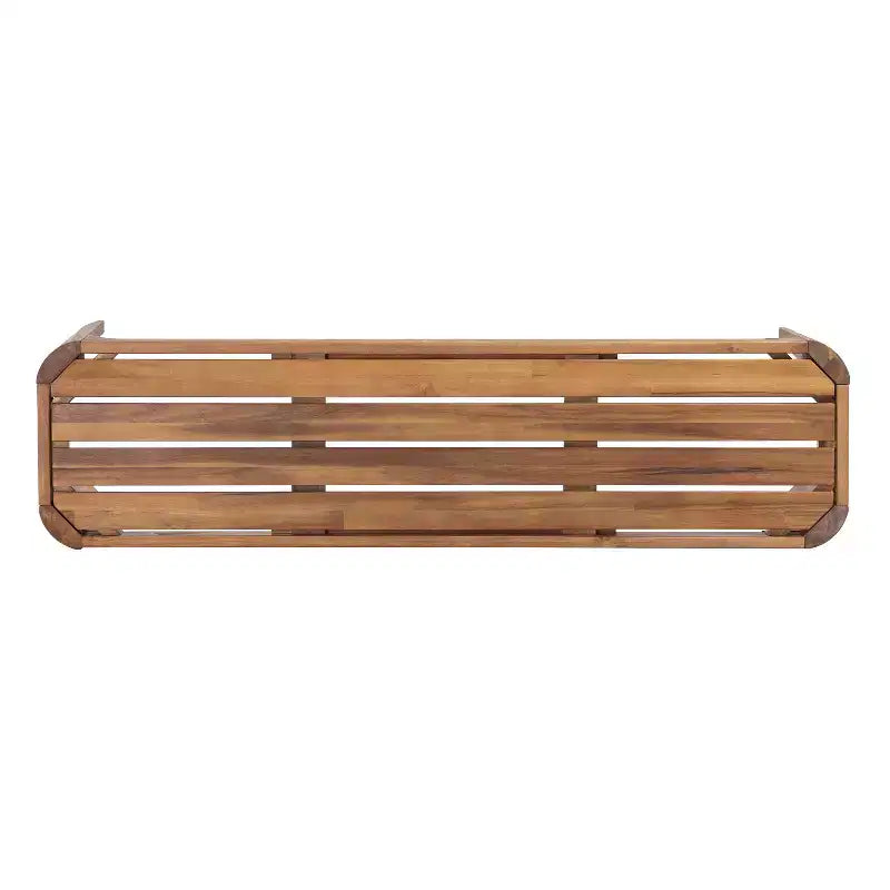 Banc de patio Christopher Knight Home Pierre moderne en bois d'acacia avec design à lattes