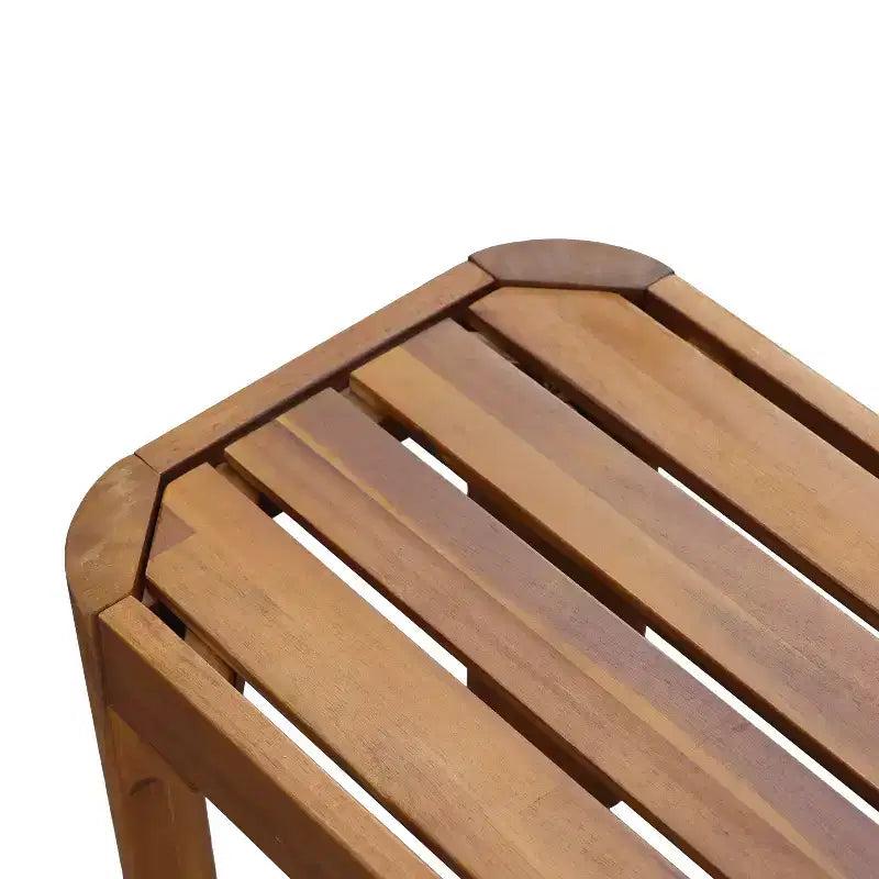 Banc de patio Christopher Knight Home Pierre moderne en bois d'acacia avec design à lattes