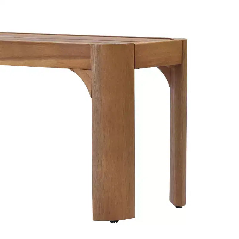Banc de patio Christopher Knight Home Pierre moderne en bois d'acacia avec design à lattes