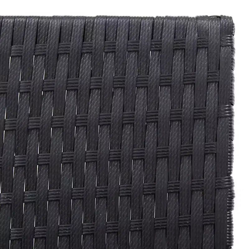 vidaXL Salon de jardin noir et marron en résine tressée Standard