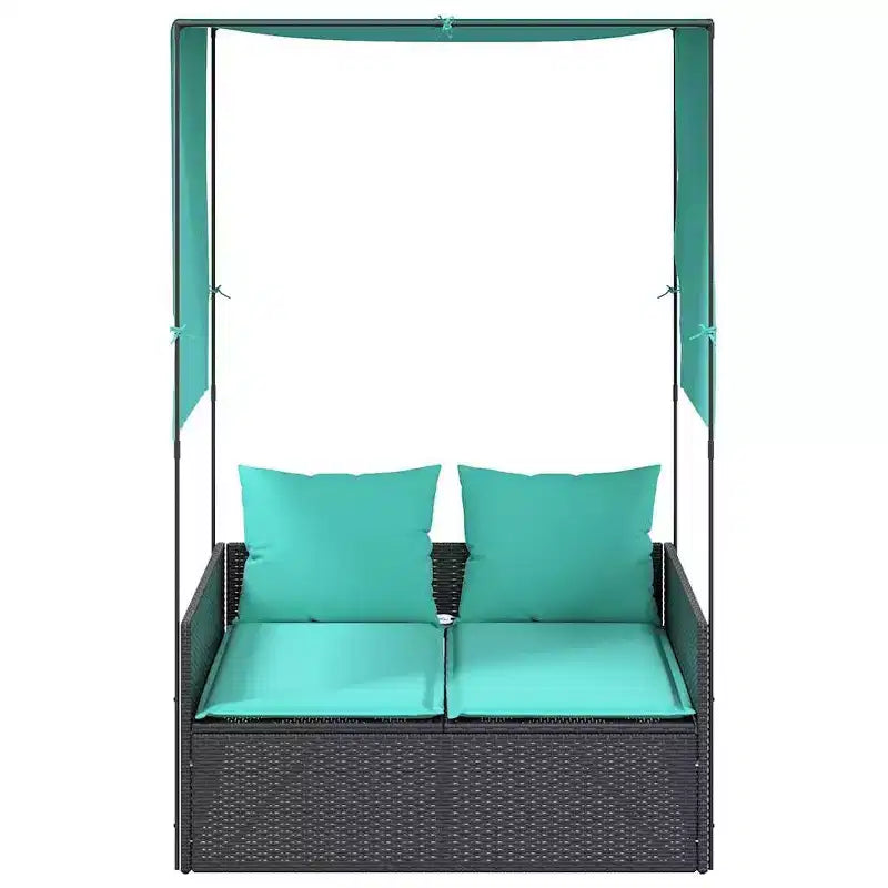 vidaXL Bain de soleil double pour patio