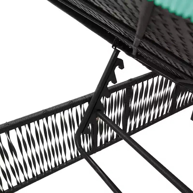 vidaXL Bain de soleil en rotin PE, acier poudré Standard