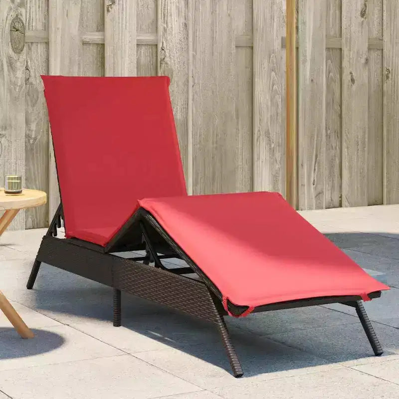 vidaXL Chaise longue de jardin en rotin PE Extra longue Repose-pieds réglables