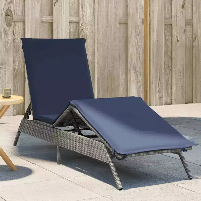 vidaXL Chaise longue de jardin en rotin PE Extra longue Repose-pieds réglables