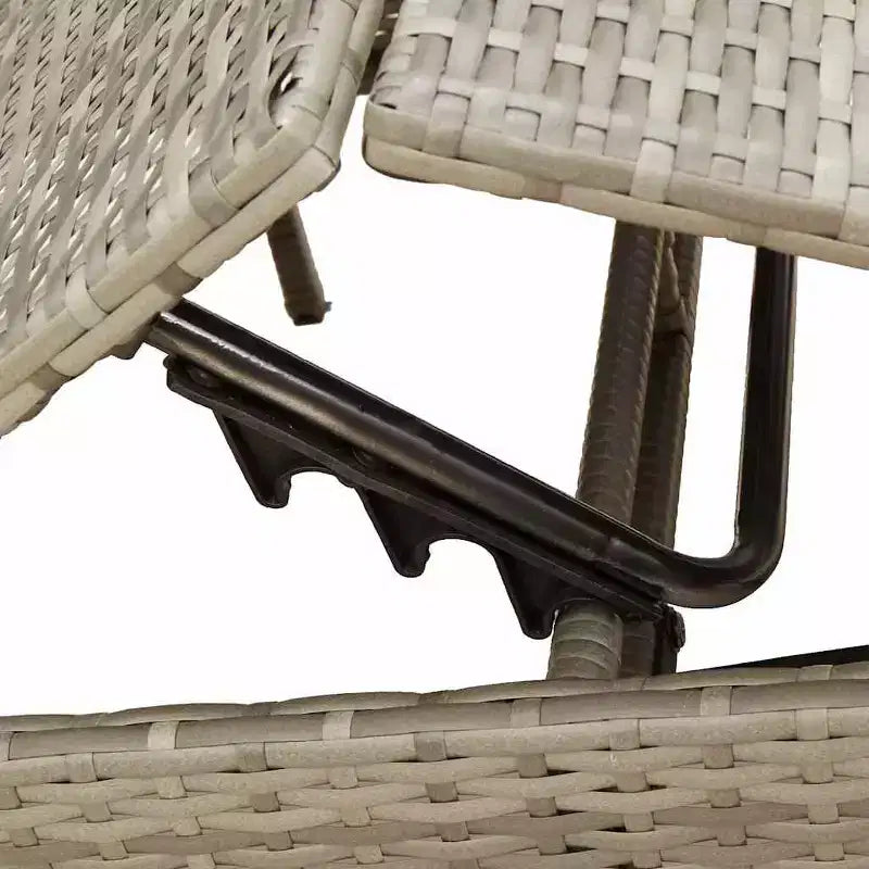 vidaXL Chaise longue de jardin en rotin PE Extra longue Repose-pieds réglables