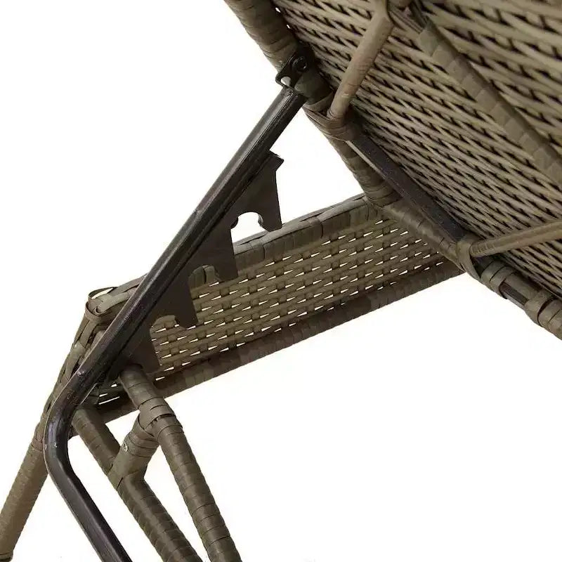vidaXL Chaise longue de jardin en rotin PE Extra longue Repose-pieds réglables