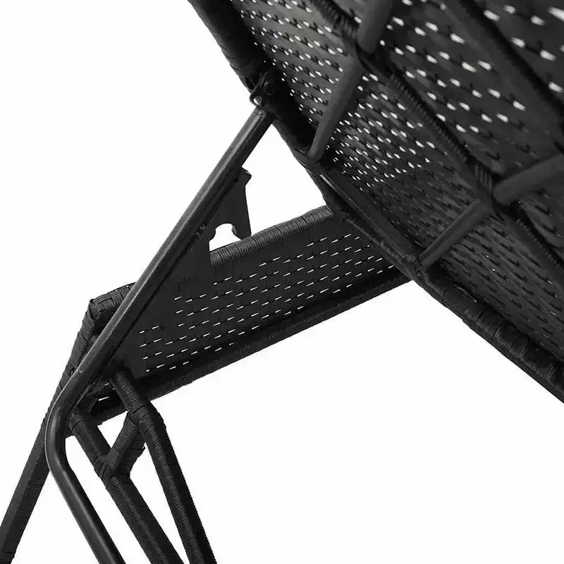 vidaXL Chaise longue de jardin en rotin PE Extra longue Repose-pieds réglables