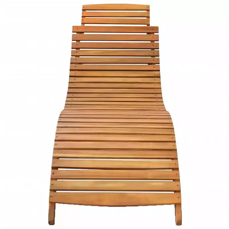 vidaXL Chaise longue 55 x 184 x 64 cm en bois d'acacia massif