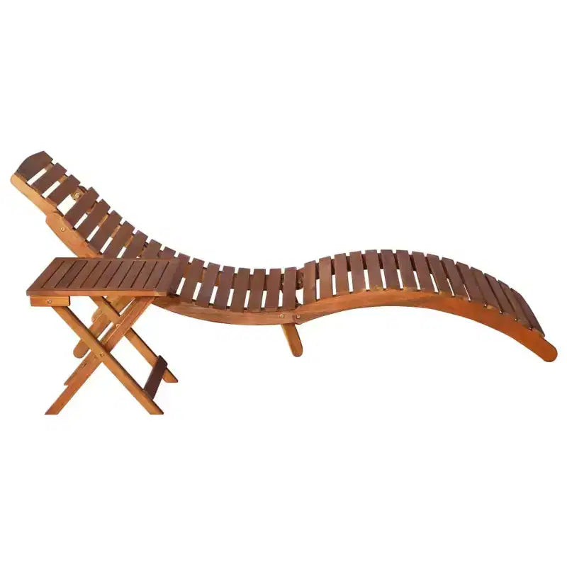 vidaXL Chaise longue 55 x 184 x 64 cm en bois d'acacia massif