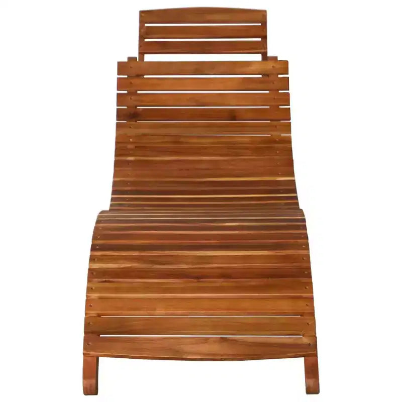 vidaXL Chaise longue 55 x 184 x 64 cm en bois d'acacia massif