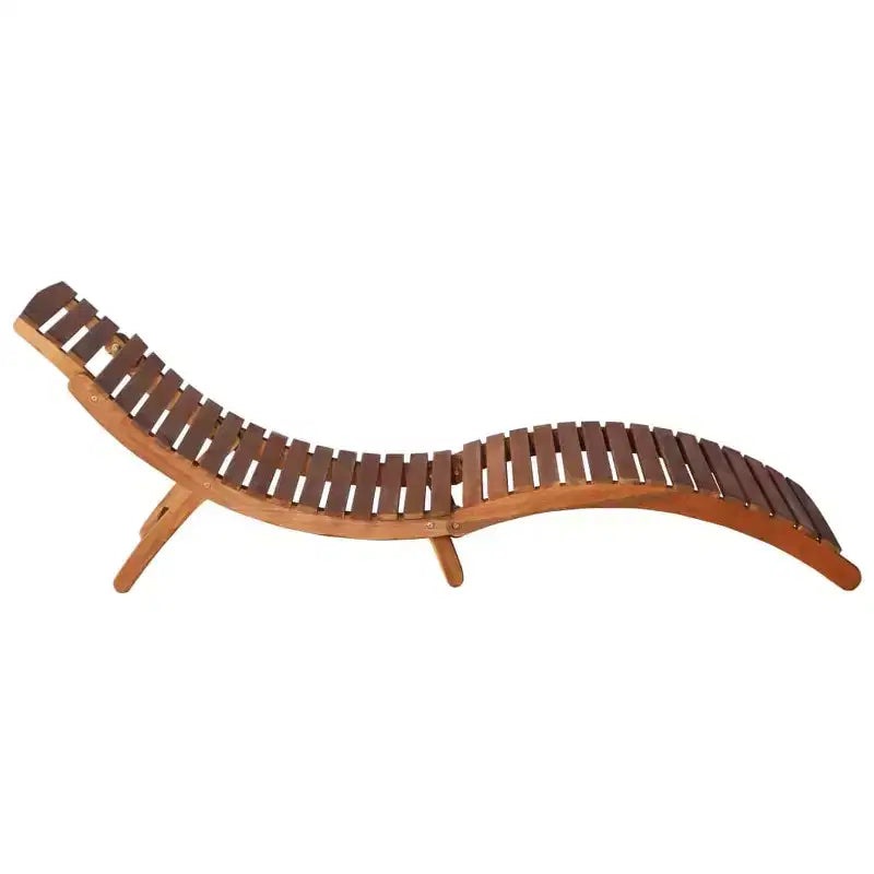 vidaXL Chaise longue 55 x 184 x 64 cm en bois d'acacia massif