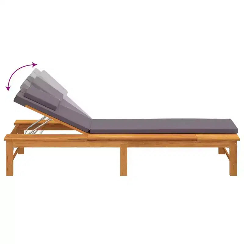 vidaXL Transat en bois d'acacia massif Standard