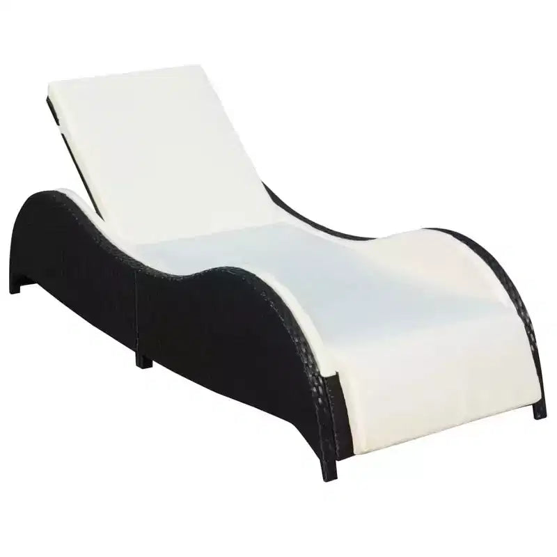 vidaXL Sun Loungers PE Rattan Large Adjustable Armrests