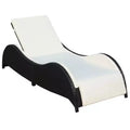 vidaXL Sun Loungers PE Rattan Large Adjustable Armrests