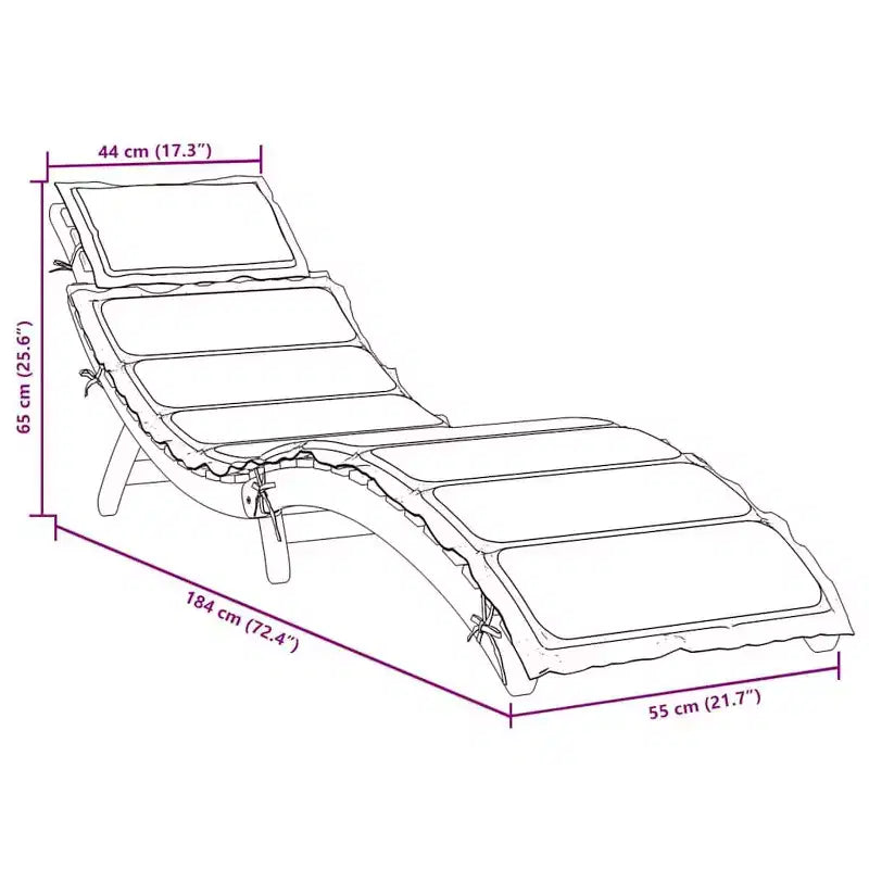 vidaXL Lot de 2 transats taupe bois d'acacia massif extra longs pliables