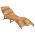 vidaXL Garden Sunlounger with Cushion Brown 77.95 x 21.65 x 23.03 in