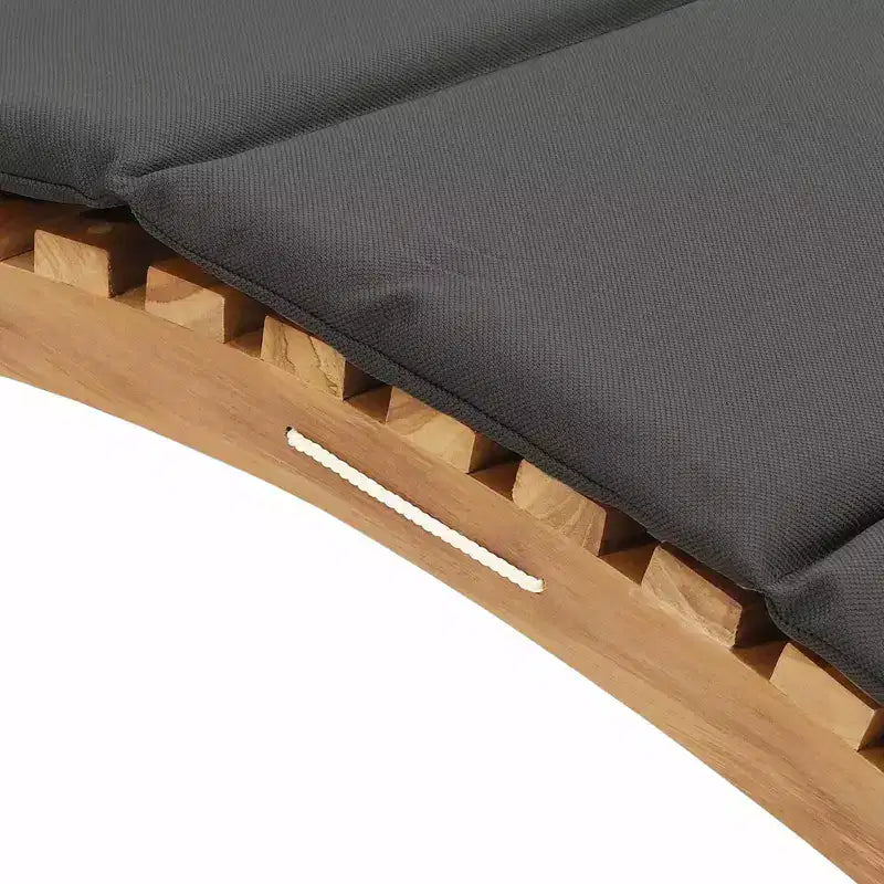 vidaXL Chaise longue de jardin avec coussin marron 198 x 55 x 58,5 cm
