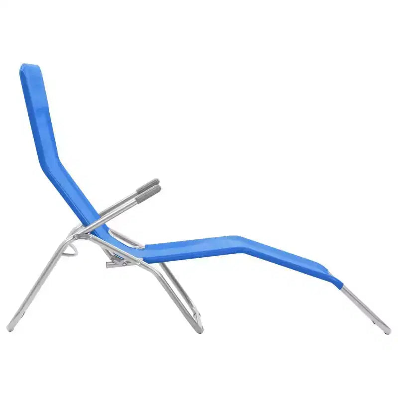vidaXL Chaise longue (x2) en acier thermolaqué et textilène Standard