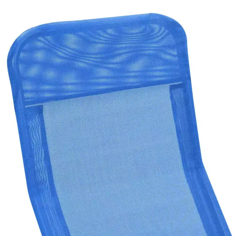 vidaXL Chaise longue (x2) en acier thermolaqué et textilène Standard
