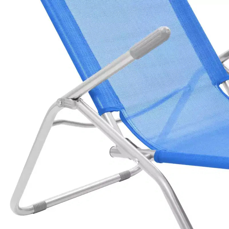 vidaXL Chaise longue (x2) en acier thermolaqué et textilène Standard