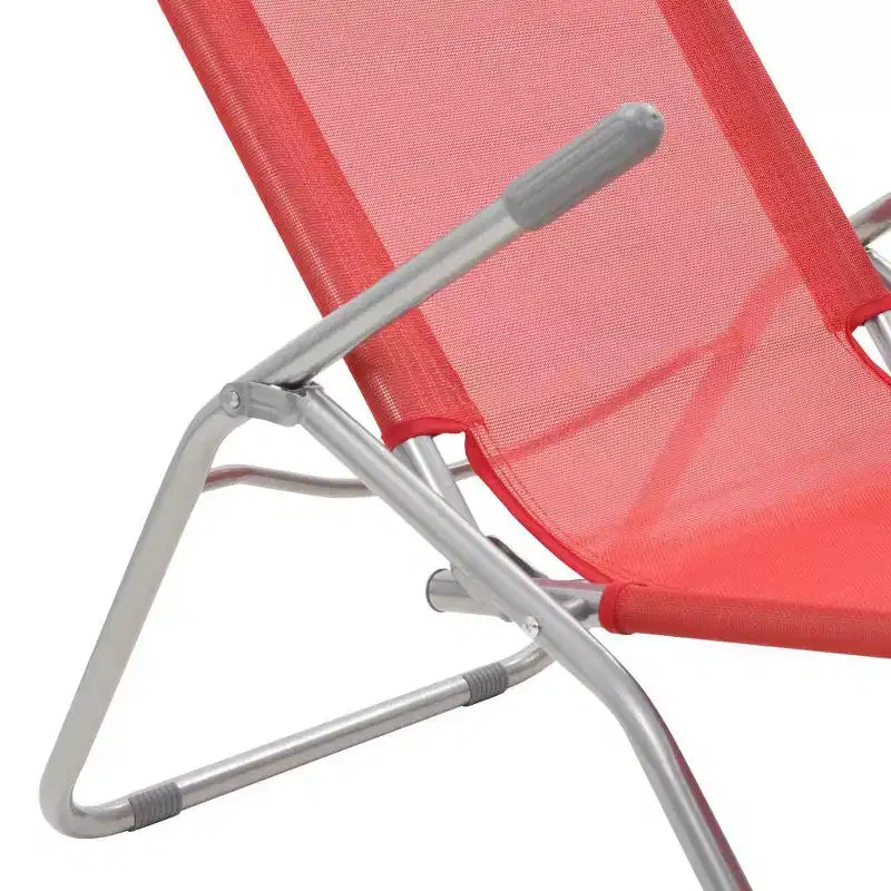 vidaXL Chaise longue (x2) en acier thermolaqué et textilène Standard