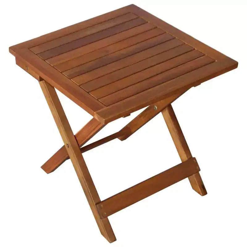 vidaXL Chaise longue avec table Bois d'acacia massif Naturel