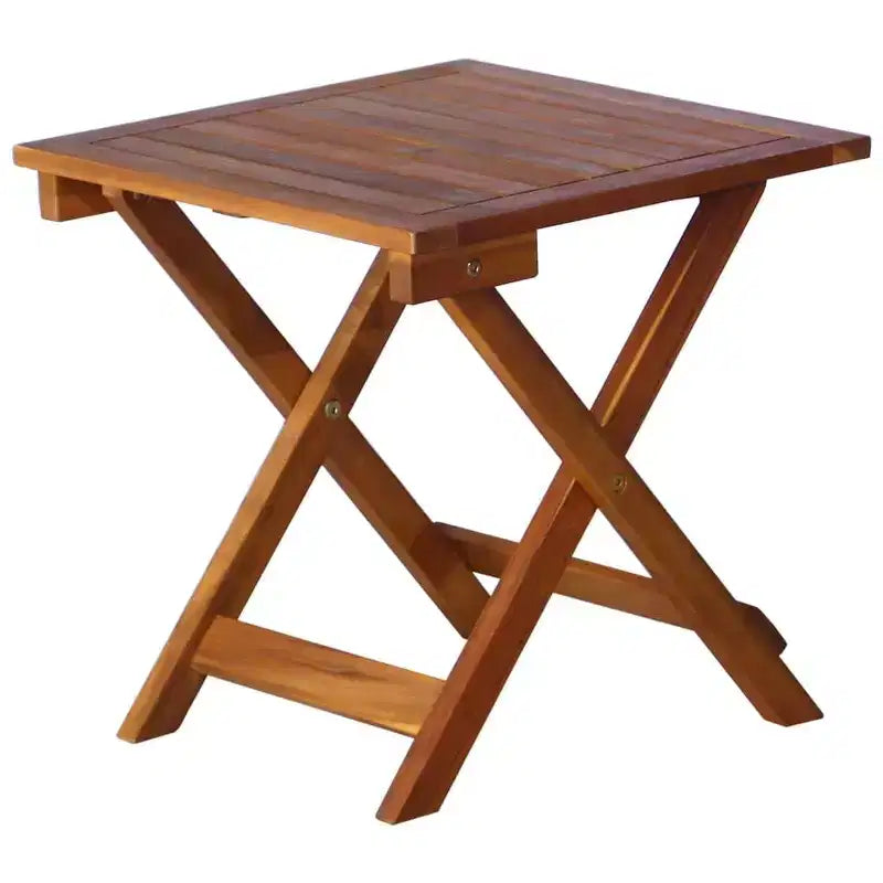 vidaXL Chaise longue avec table Bois d'acacia massif Naturel