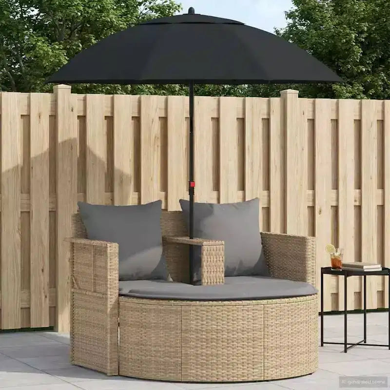 vidaXL Salon de jardin avec coussins 8 pcs Résine tressée beige et gris clair