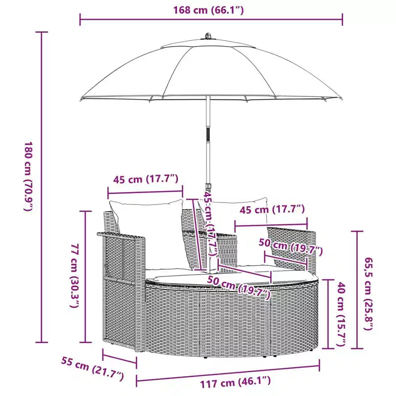 vidaXL Salon de jardin avec coussins 8 pcs Résine tressée beige et gris clair