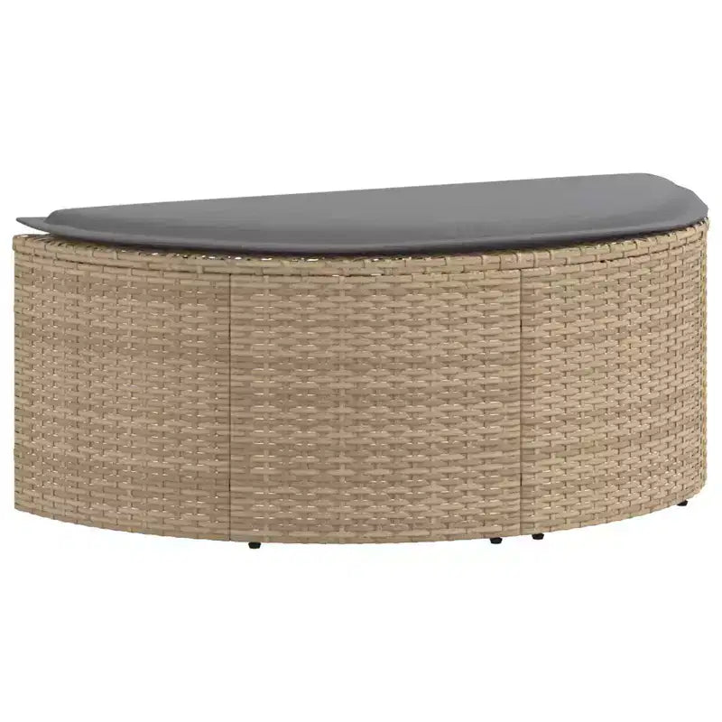 vidaXL Salon de jardin avec coussins 8 pcs Résine tressée beige et gris clair