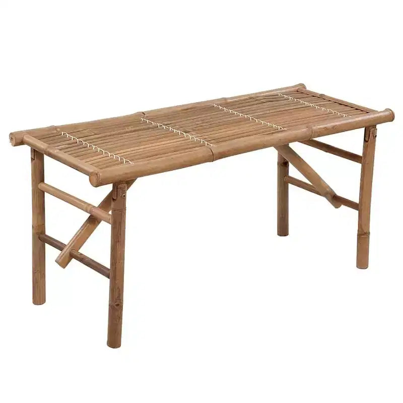 vidaXL Banc de jardin bambou 118 cm pliable rectangulaire