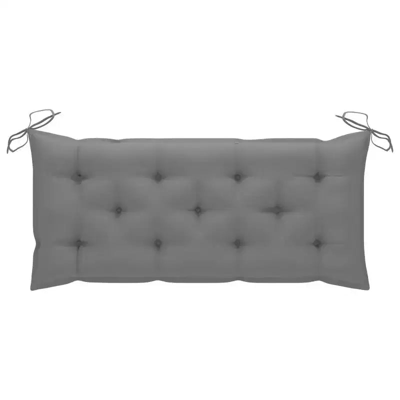 vidaXL Banc de jardin Bambou Cadre en bambou et coussin en polyester 118 cm