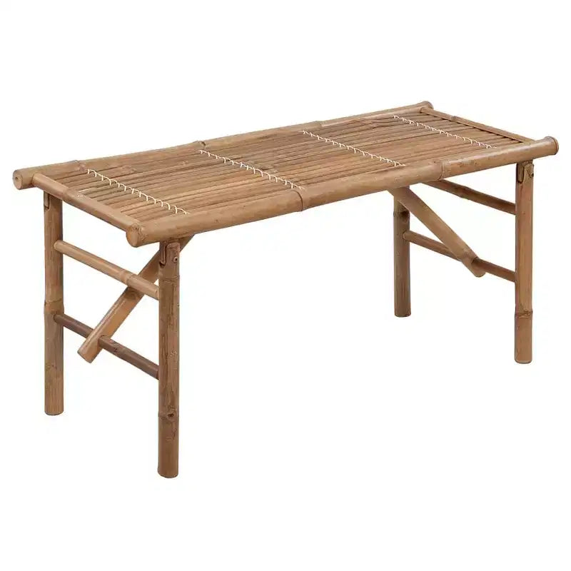 vidaXL Banc de jardin bambou pliable moyen rectangulaire
