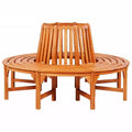 vidaXL Garden Bench Brown (wood colour) Eucalyptus tropical hardwood