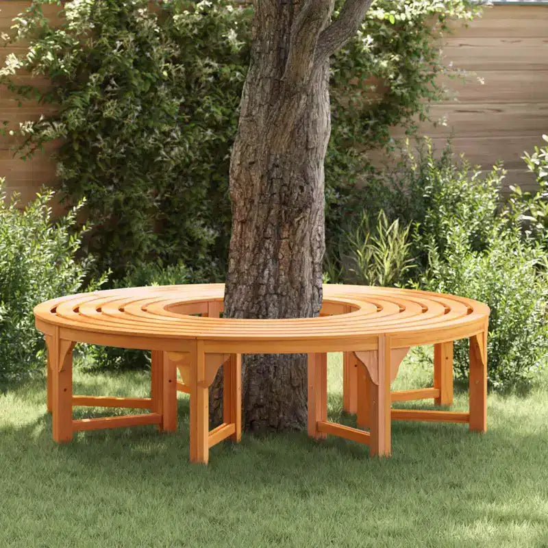 vidaXL Banc d'arbre 2 pcs Naturel 160 x 80 x 45 cm Bois d'eucalyptus massif
