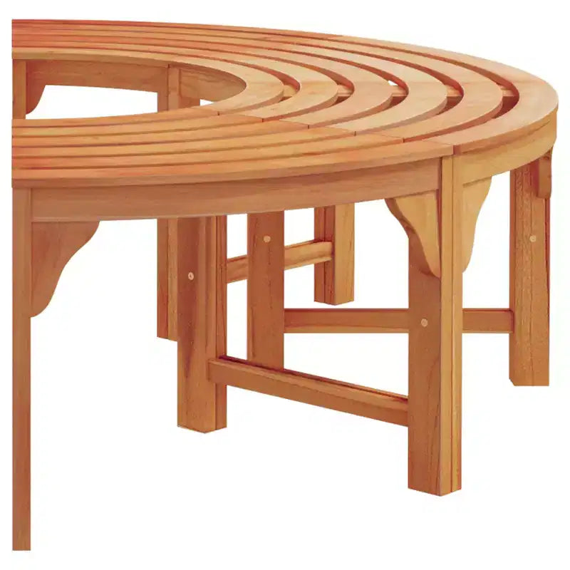 vidaXL Banc d'arbre 2 pcs Naturel 160 x 80 x 45 cm Bois d'eucalyptus massif